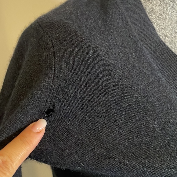 ALLSAINTS 100%cashmere Navy cardigan, Bought in UK, well loved - Picture 3 of 9